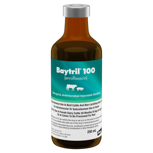 Baytril 100 (Enrofloxacin) Injectable Solution
