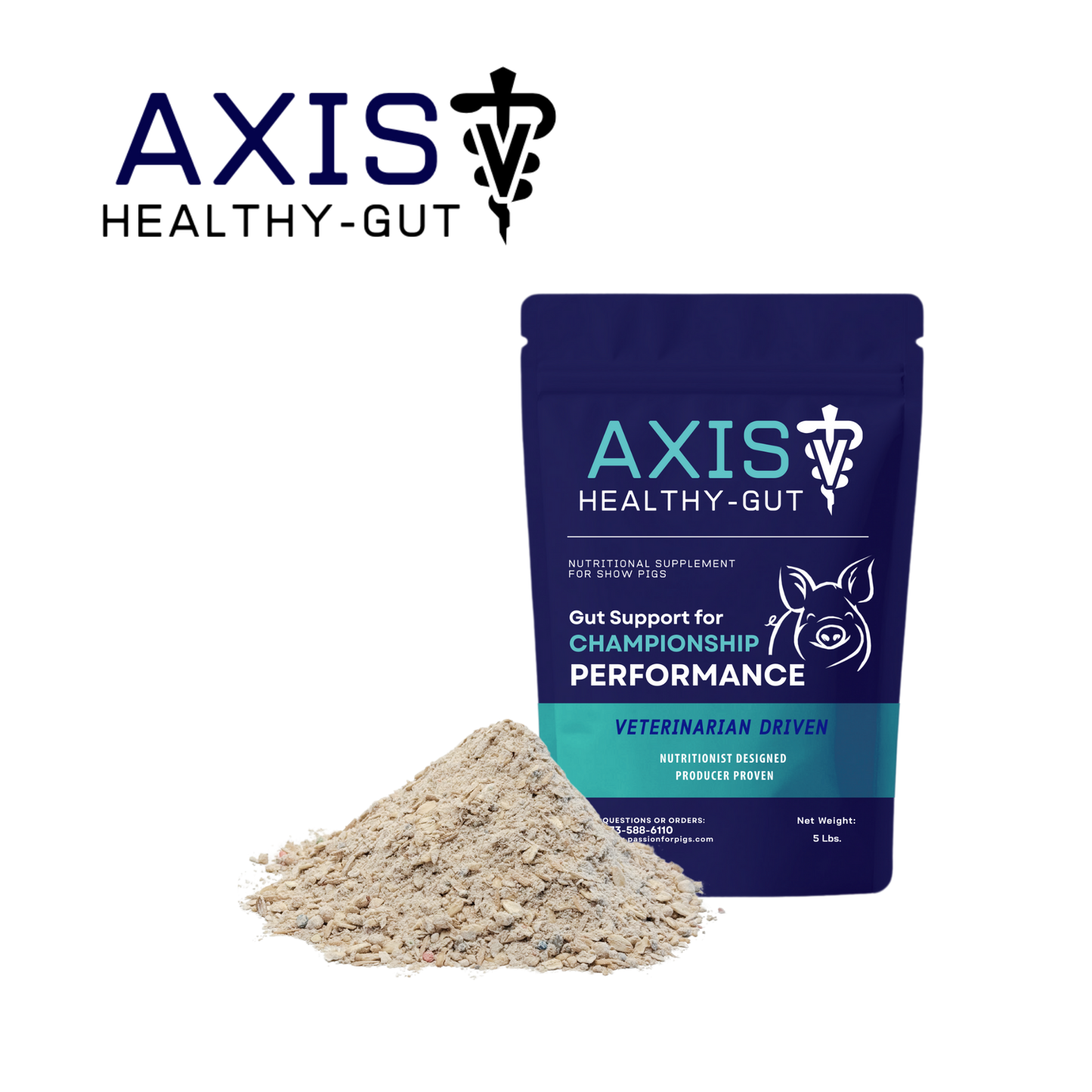 AXIS Healthy Gut – Nutritional Supplement for Show Pigs