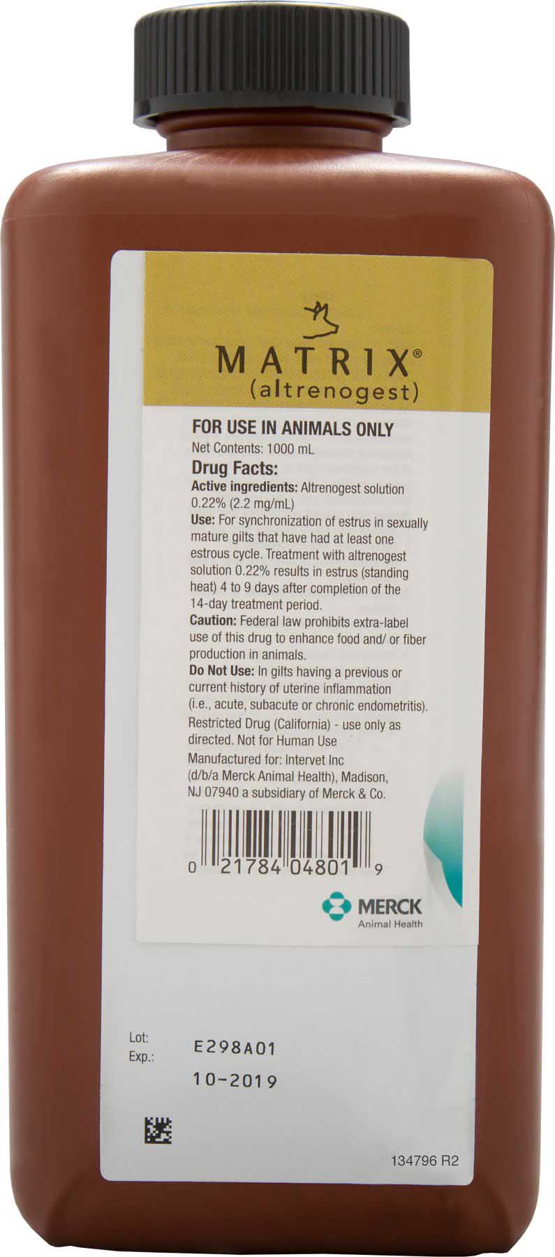 Matrix (Altrenogest) Solution 0.22%