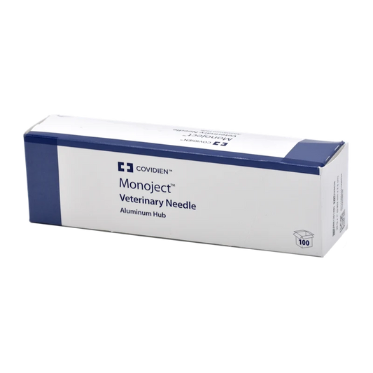 Monoject Disposable Needles – Aluminum Hub – 100 ct